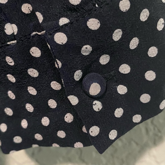 Joie Silk Polka Dot Long Sleeve Tunic - Picture 4 of 6